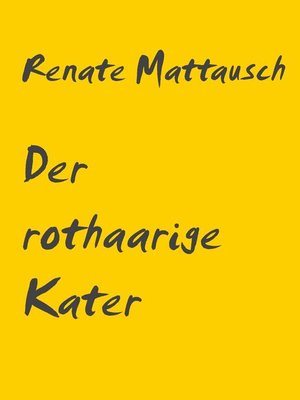 cover image of Der rothaarige Kater